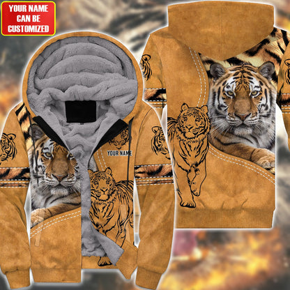 Personalized Name Tiger 3Q All Over Printed Unisex Shirt