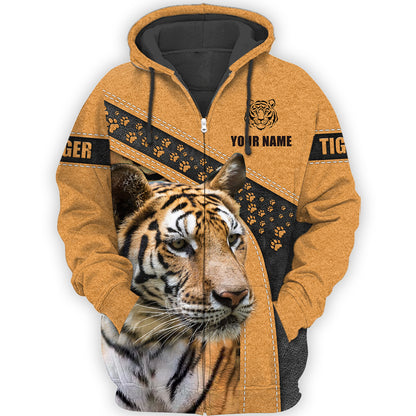 Personalized Name Cool Tiger All Over Printed Unisex Shirt Q031204