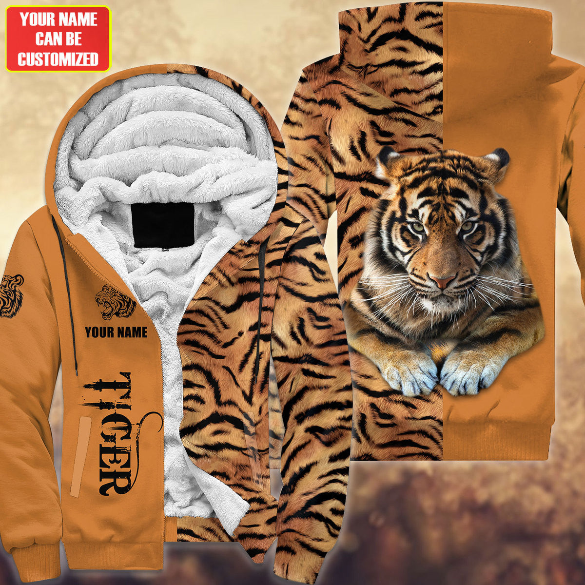 Personalized Name Tiger 4Q All Over Printed Unisex Shirt Q121208
