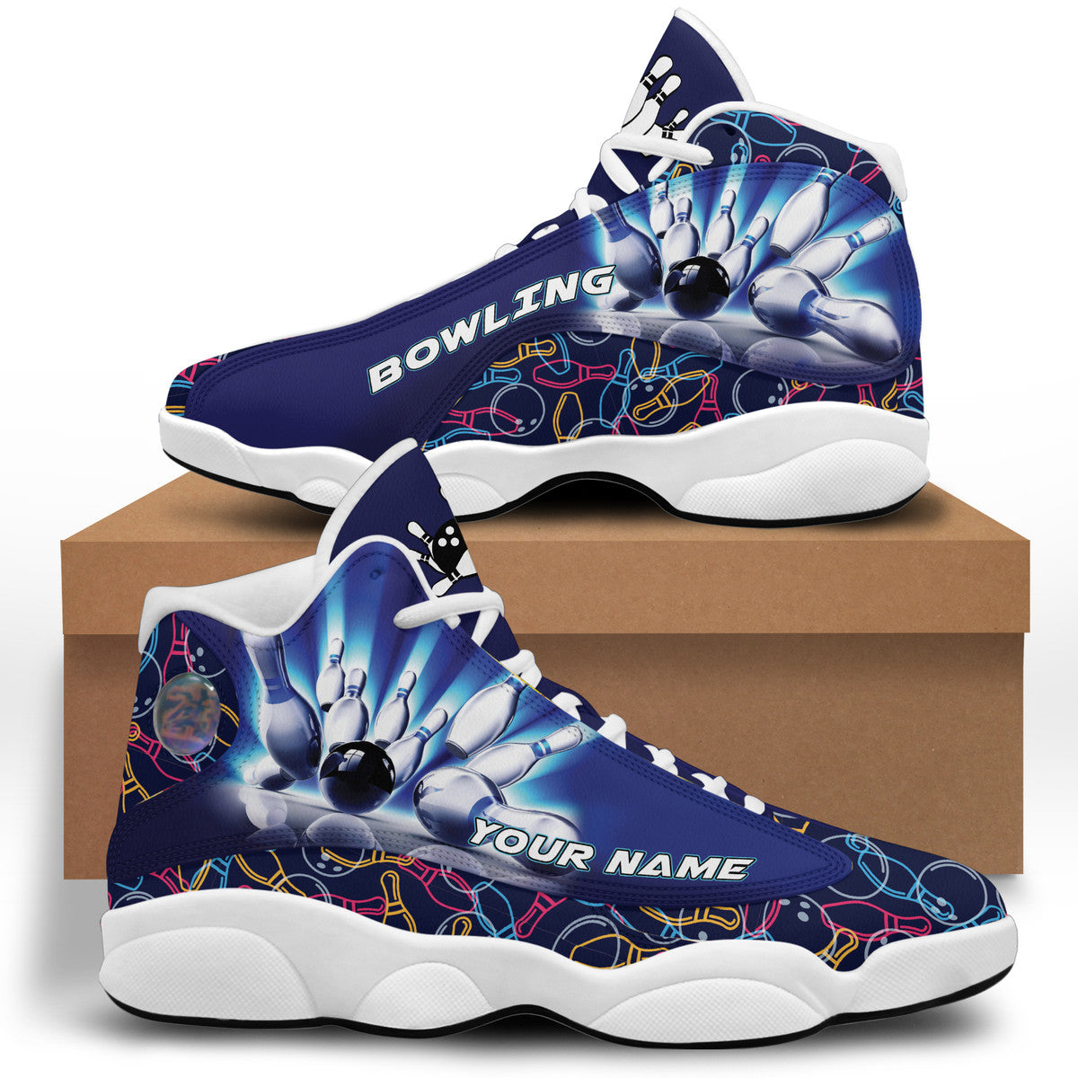 Personalized Bowling AJD13 Custom Sneaker Q221207