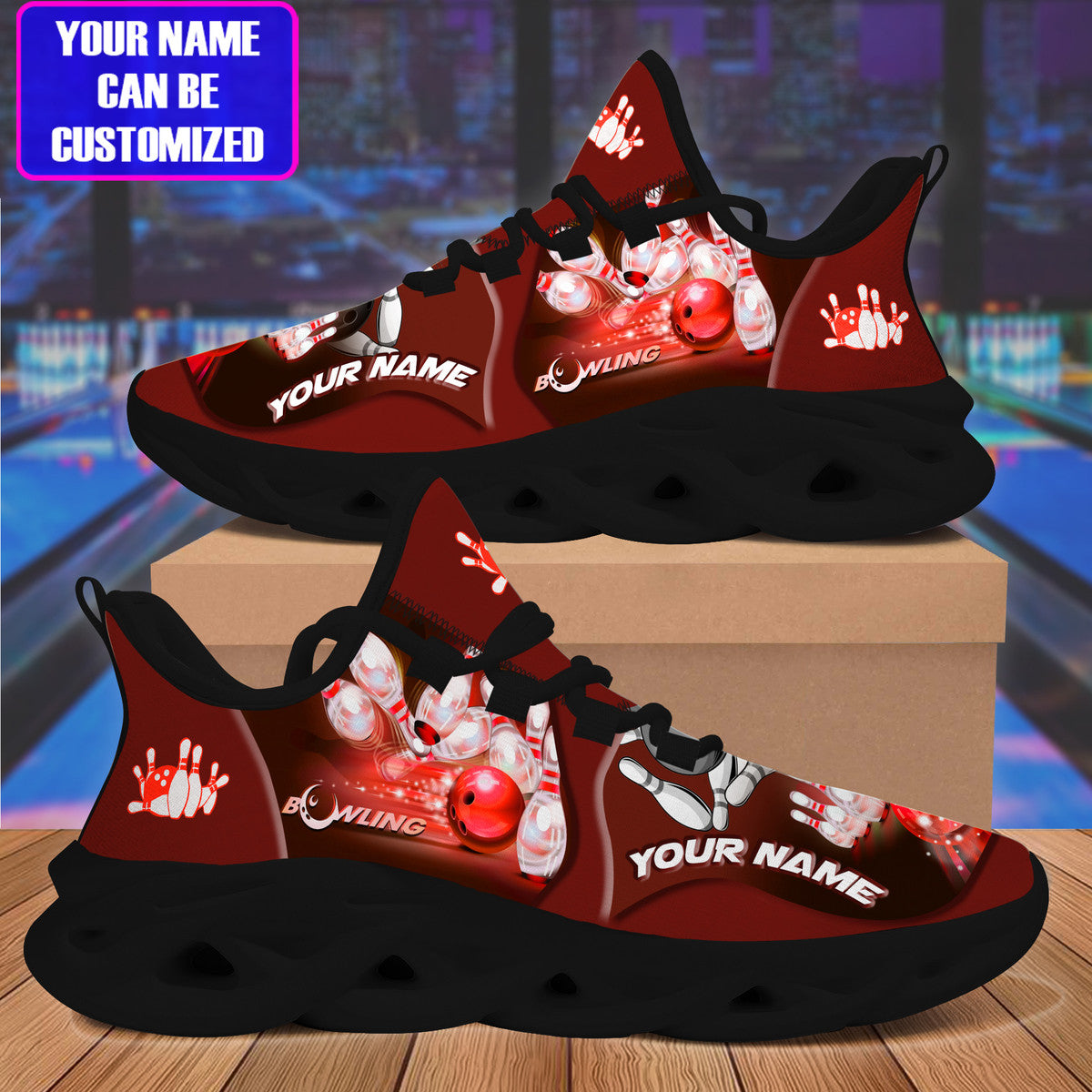 Bowling QN Red Version Custom Sneaker Q010601