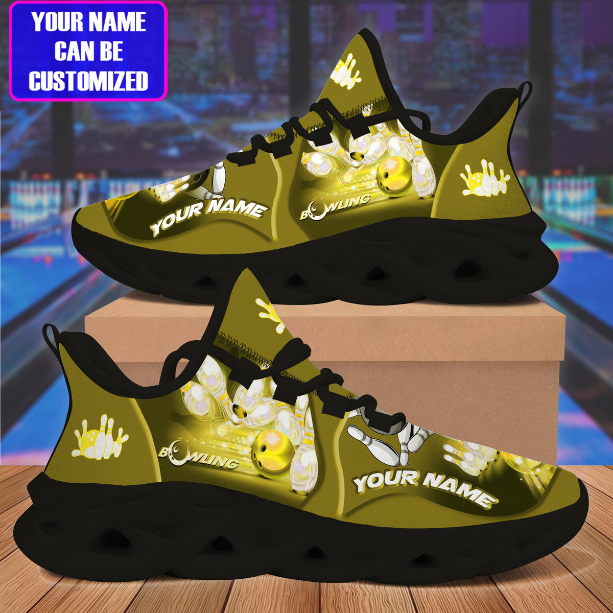 Bowling QN Yellow Version Custom Sneaker Q010601