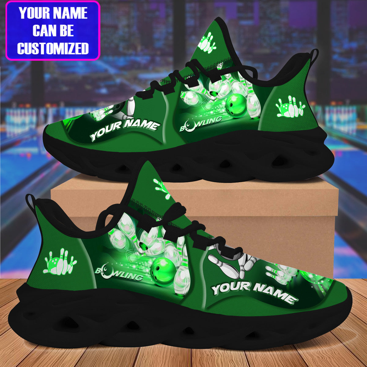Bowling QN Green Version Custom Sneaker Q010601