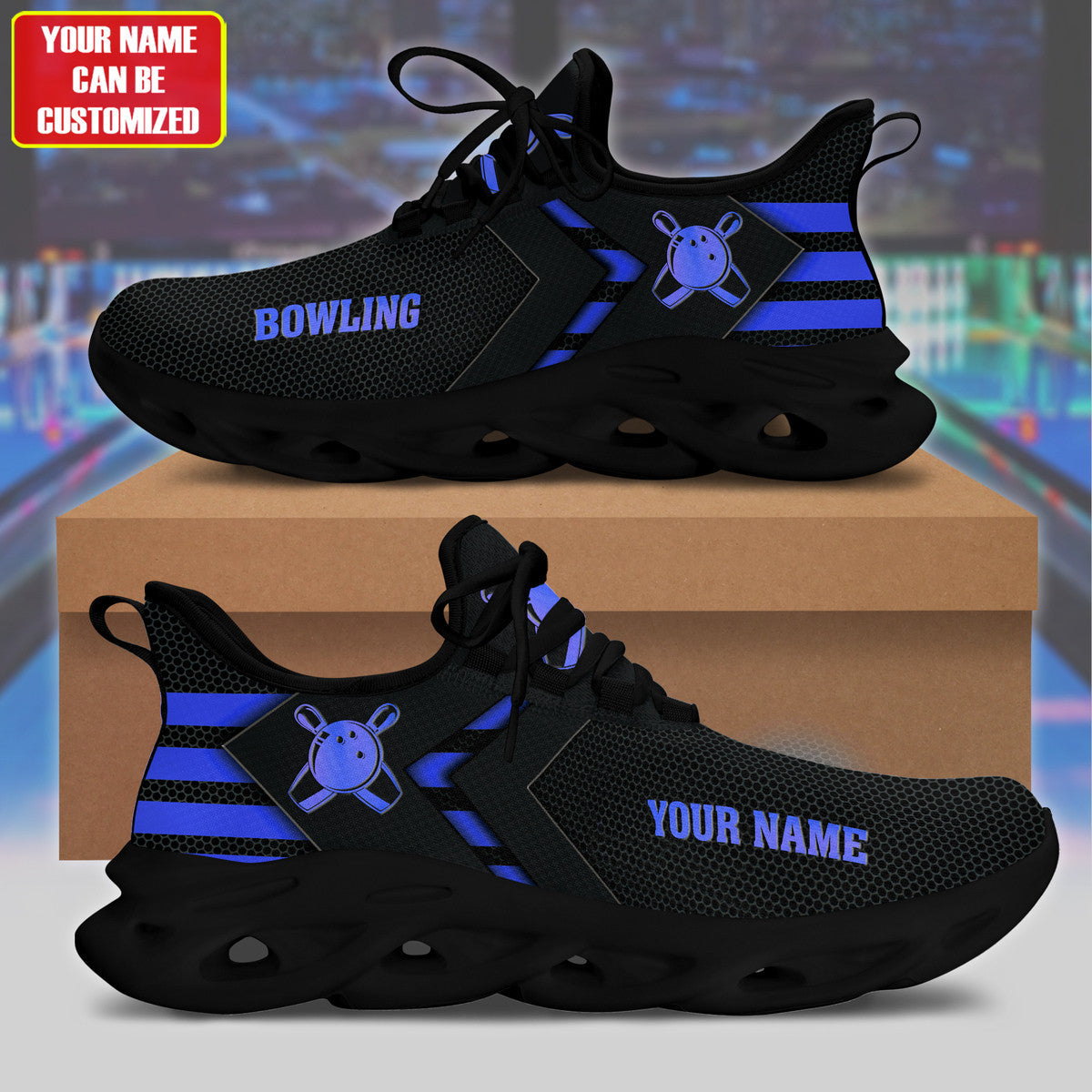 Bowling Blue Version Clunky Custom Sneaker Q270110