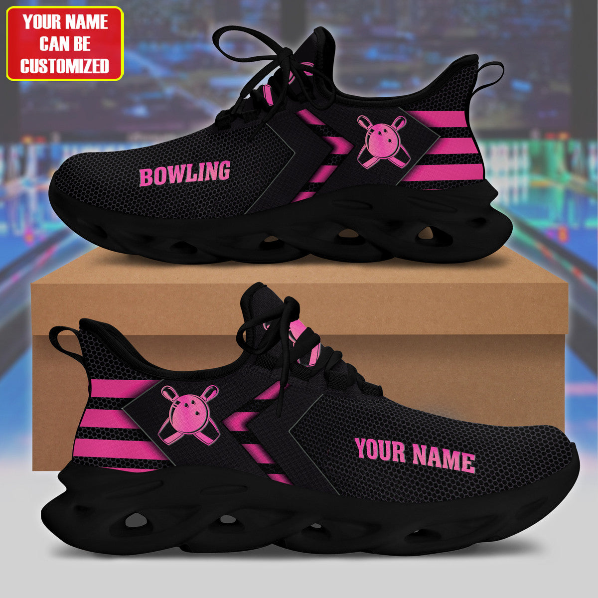 Bowling Pink Version Clunky Custom Sneaker Q270110