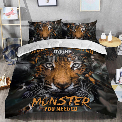 Tiger Monster All Over Printed Bedding Set Q080204