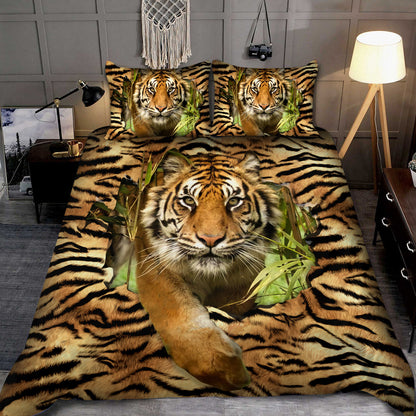 Cool Tiger Forest All Over Printed Bedding Set Q080201