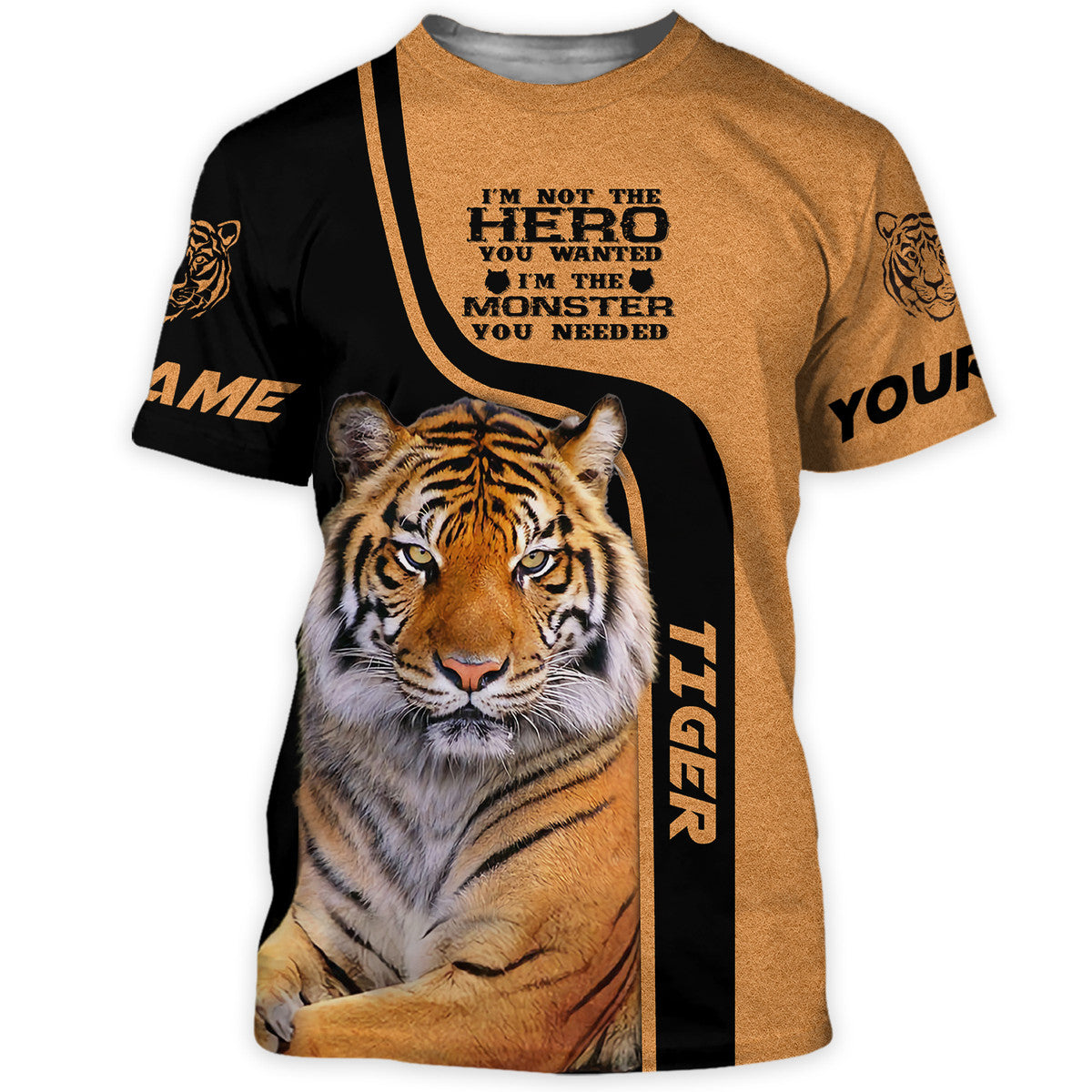 Personalized Name Tiger Monster All Over Printed Unisex Shirt Q080205