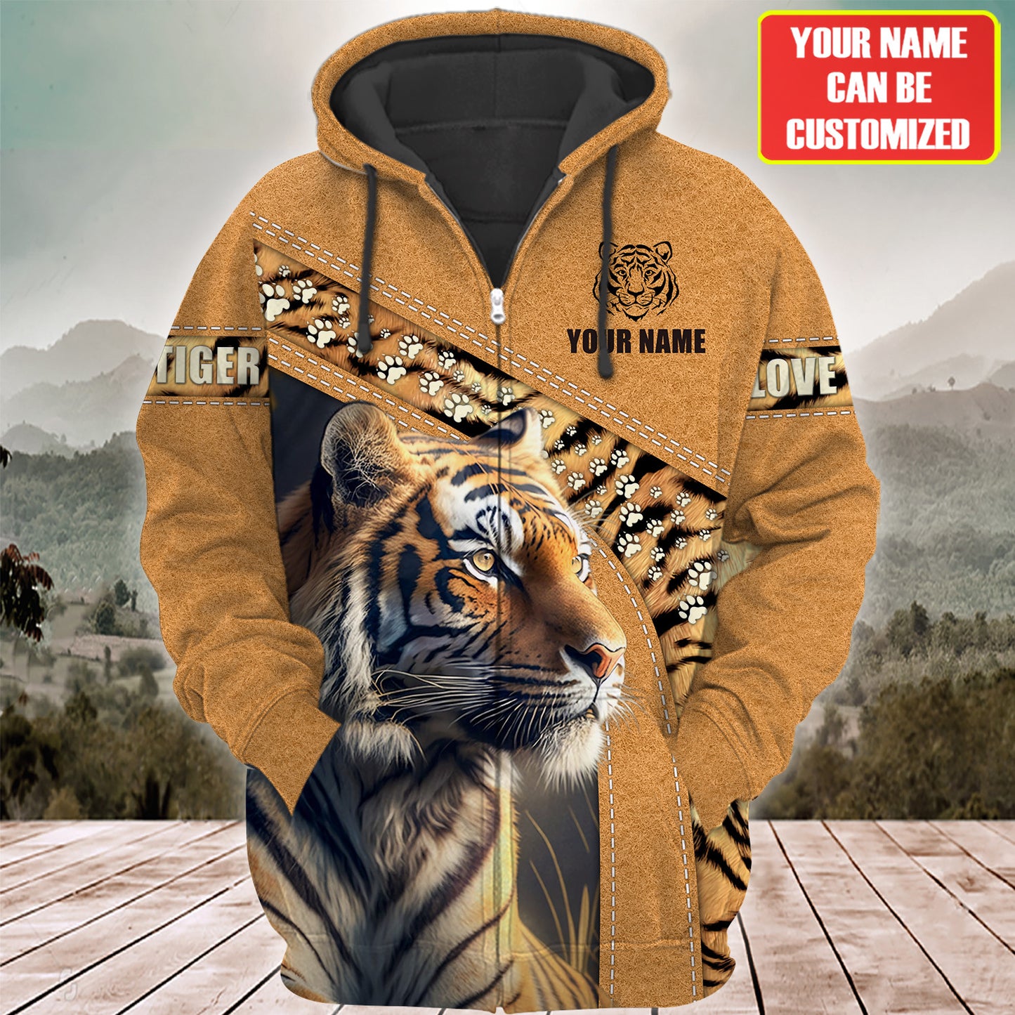 Personalized Name Love Tiger Q2 All Over Printed Unisex Shirt Q280403