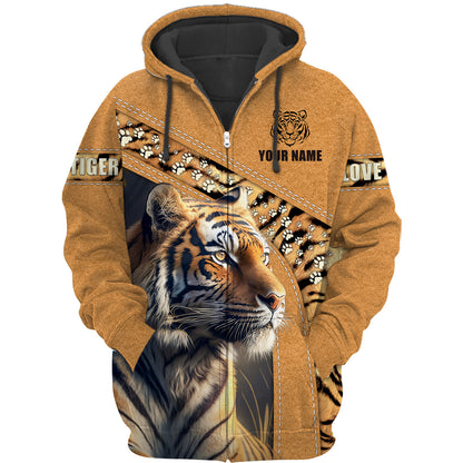 Personalized Name Love Tiger Q2 All Over Printed Unisex Shirt Q280403