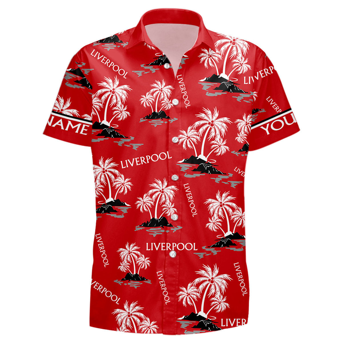 Personalized Liverpool White Coconut Tropical Hawaii Shirt Beach Short Q210609