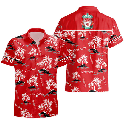 Personalized Liverpool White Coconut Tropical Hawaii Shirt Beach Short Q210609