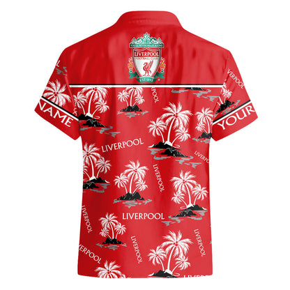 Personalized Liverpool White Coconut Tropical Hawaii Shirt Beach Short Q210609