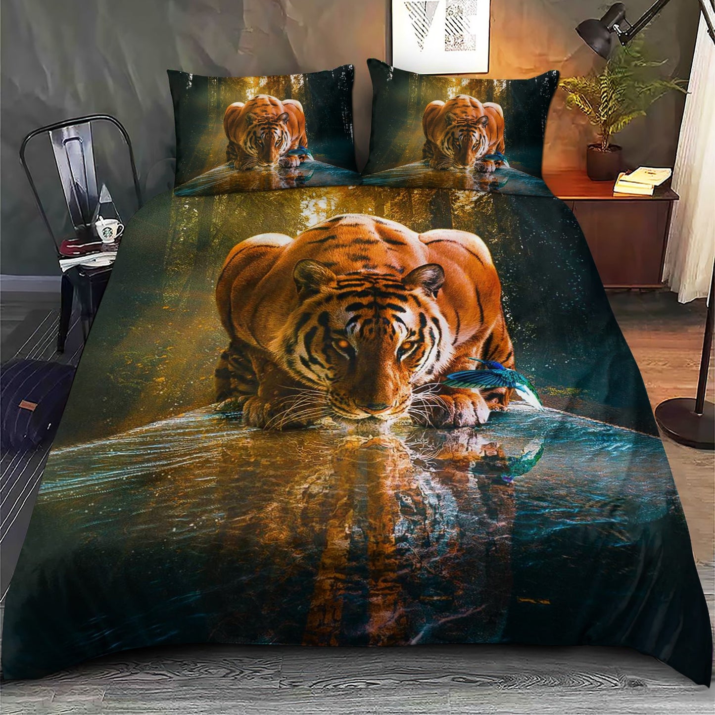 Tiger Mirror Q2 All Over Printed Bedding Set Q080806