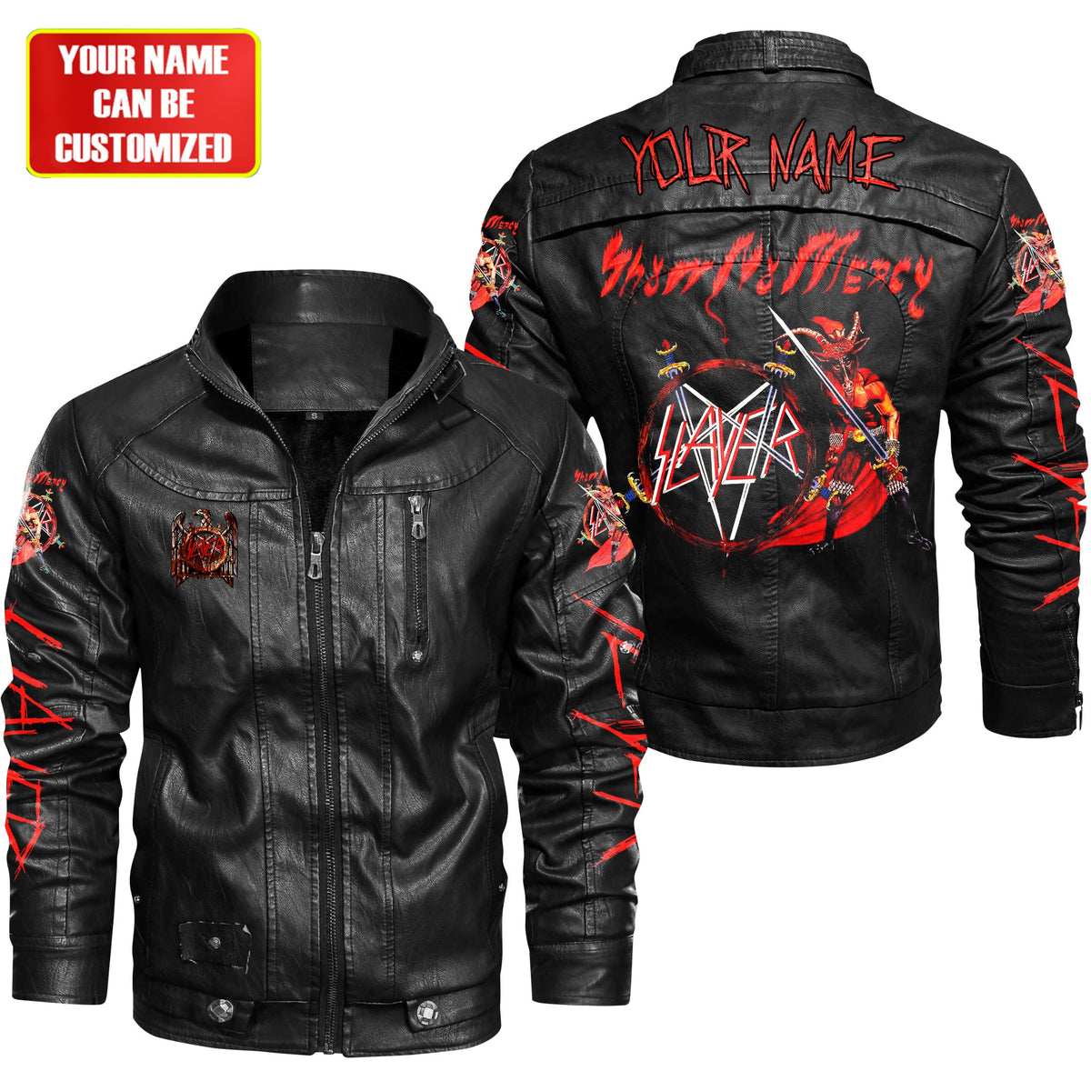 Personalized Sl Mercy Vintage Leather Jacket Q010904