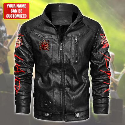 Personalized Sl Mercy Vintage Leather Jacket Q010904