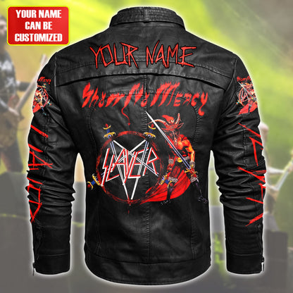 Personalized Sl Mercy Vintage Leather Jacket Q010904