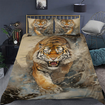 Tiger Water All Over Printed Bedding Set Q050908