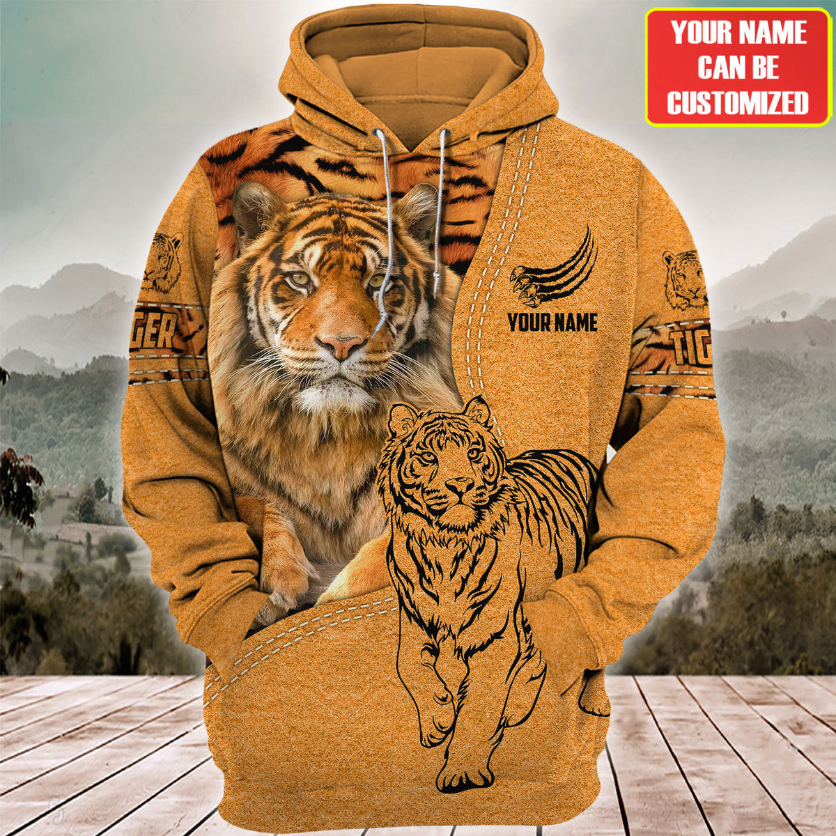 Personalized Name Tiger 11 All Over Printed Unisex Shirt Q190906