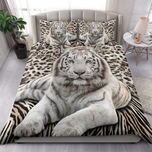 White Tiger S1 All Over Printed Bedding Set S260903