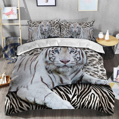 White Tiger S2 All Over Printed Bedding Set S260904