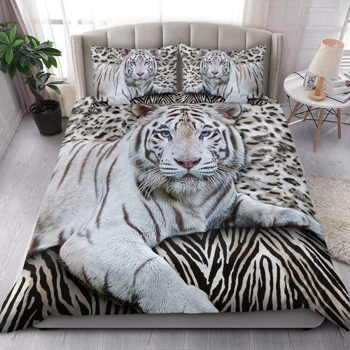 White Tiger S2 All Over Printed Bedding Set S260904
