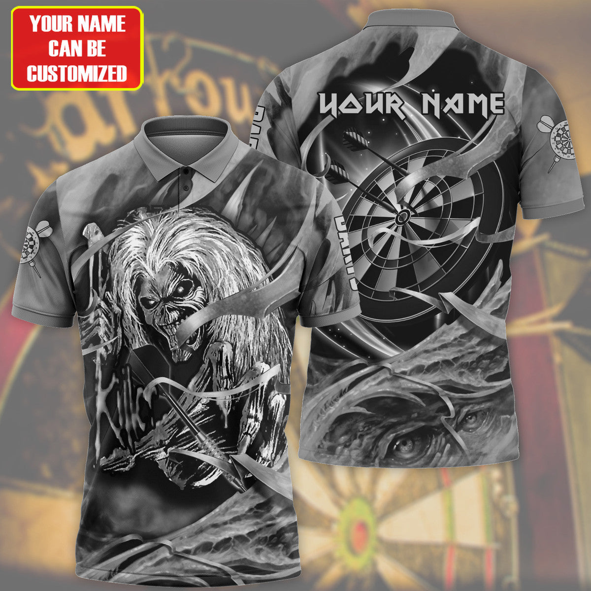 Personalized Black Ir KIllers Darts All Over Printed Unisex Shirt Q300907