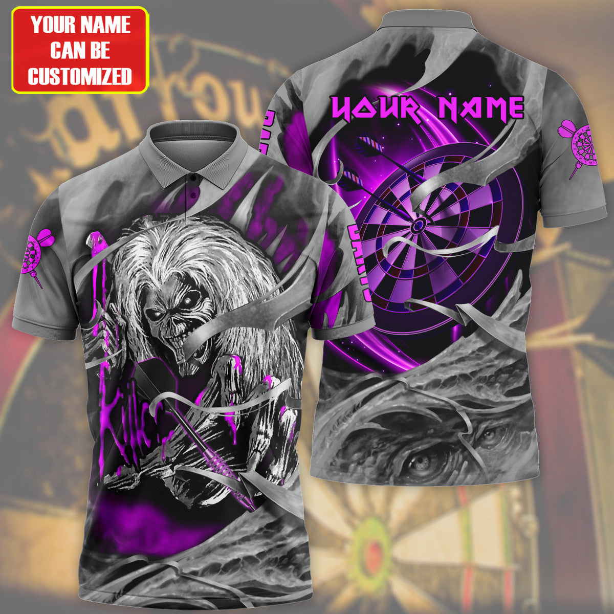 Personalized Purple Ir KIllers Darts All Over Printed Unisex Shirt Q300907