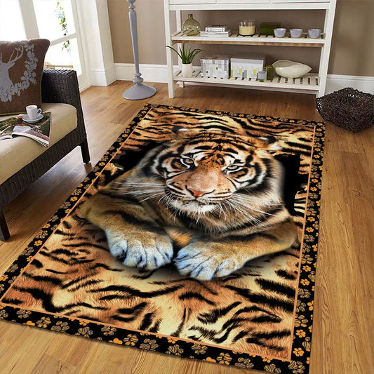 Tiger Pattern Home Rug Q031004
