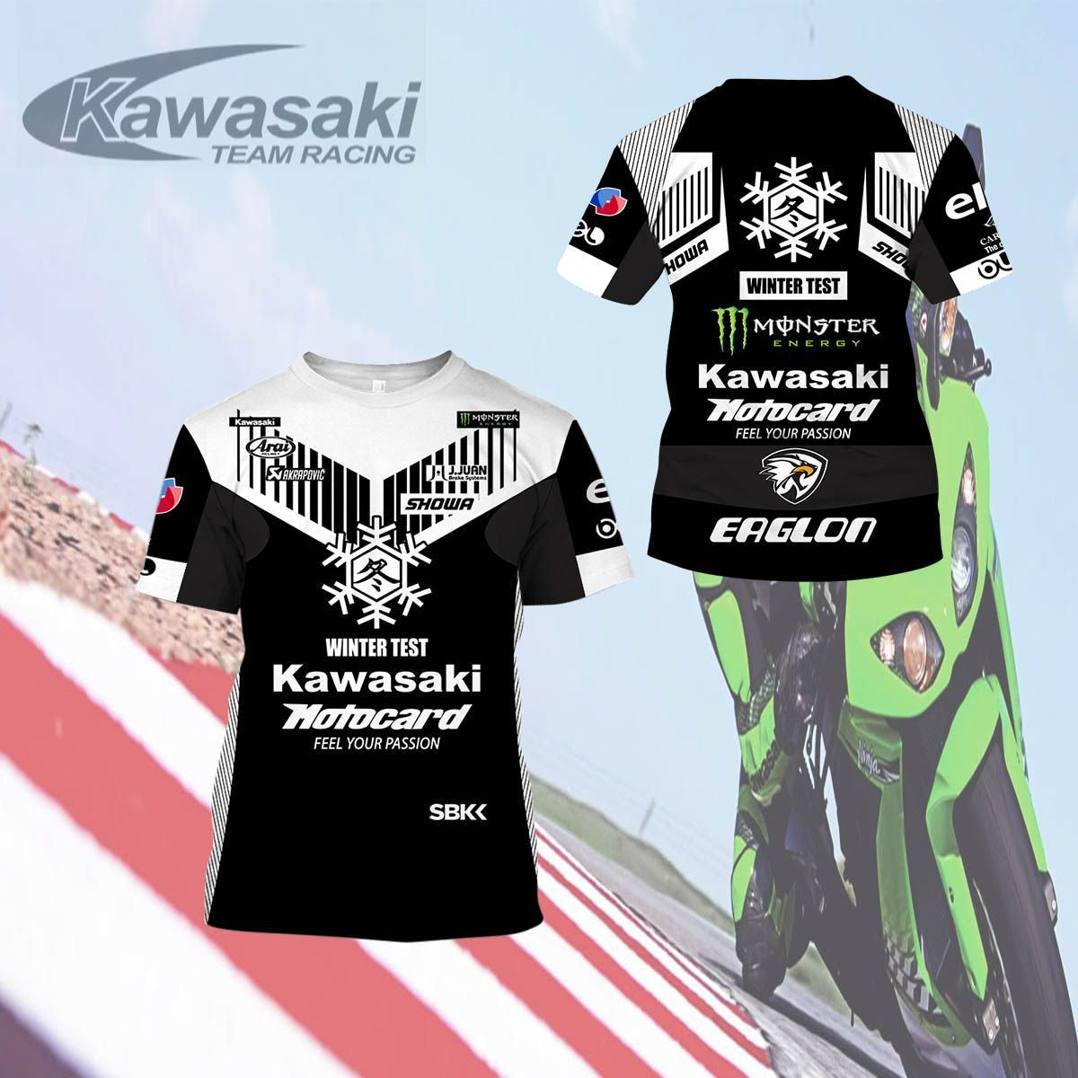 Personalized Name Kw Racing S9 All Over Printed Unisex Shirt