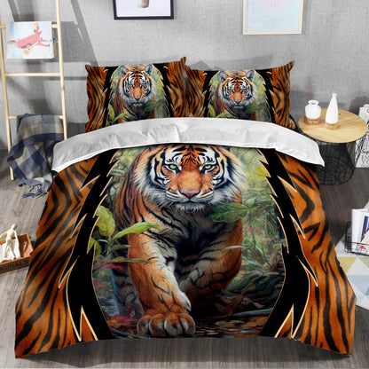 Cool Tiger Jungle All Over Printed Bedding Set Q161009