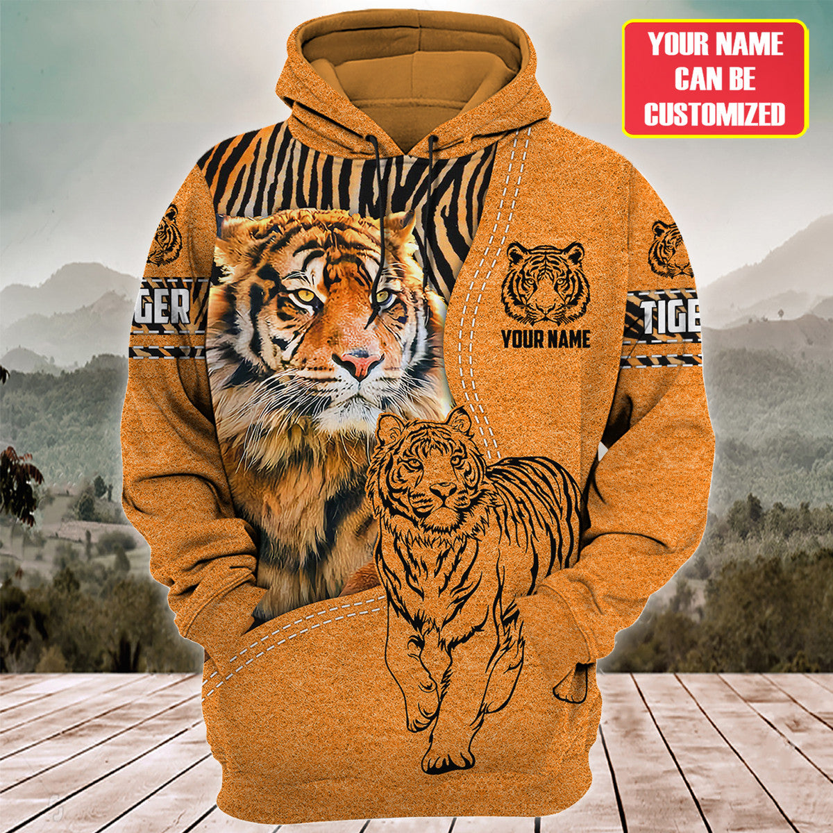 Personalized Name Cool Tiger S1 All Over Printed Unisex Shirt S260905