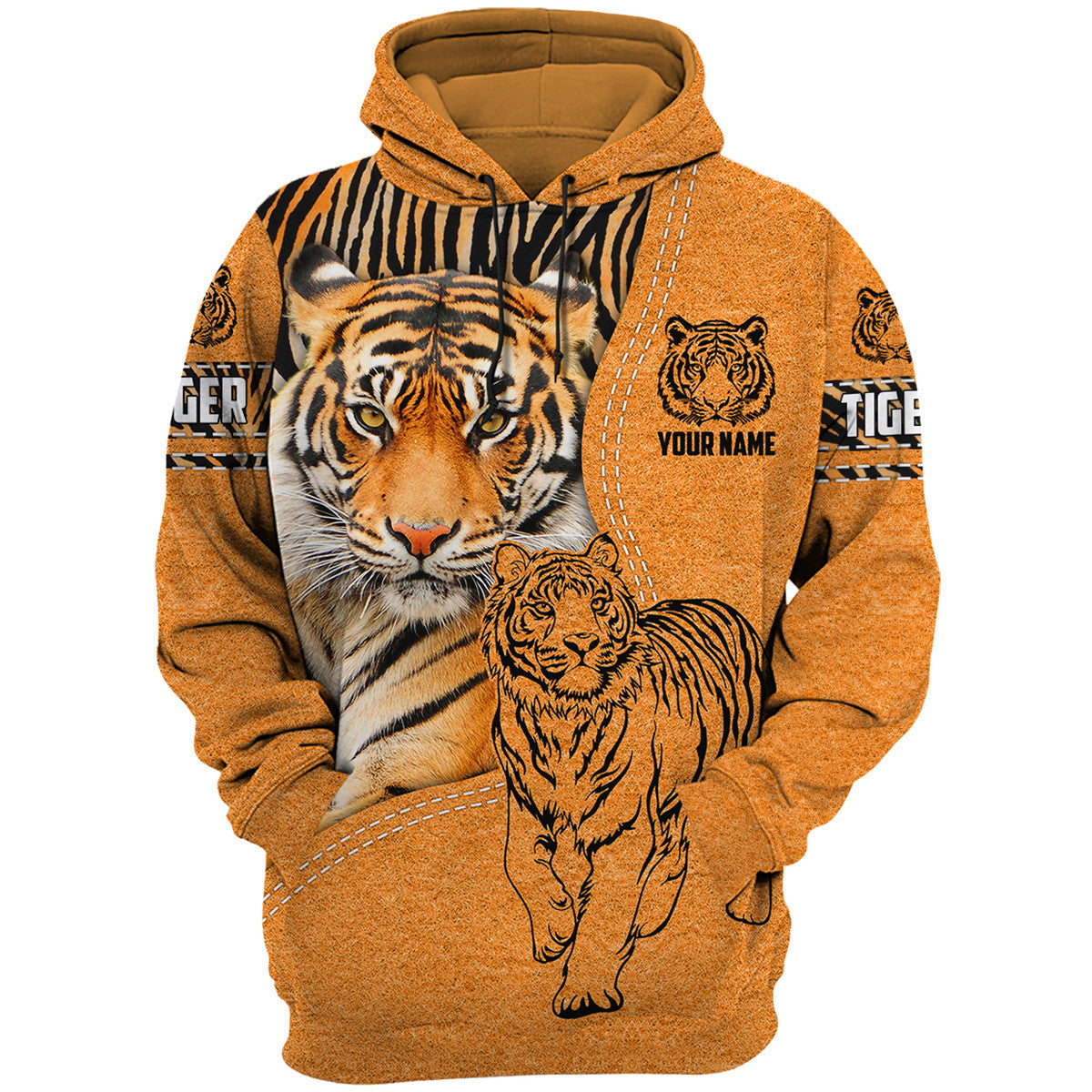 Personalized Name Cool Tiger S2 All Over Printed Unisex Shirt S260906