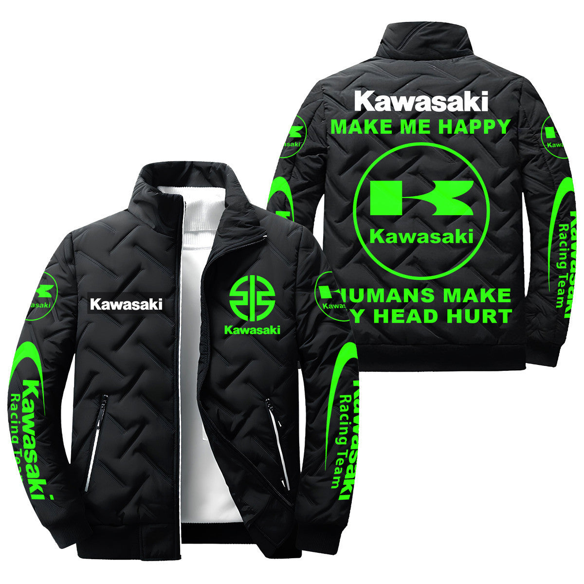 KW Make me Happy Motor Puffer Jacket P181001