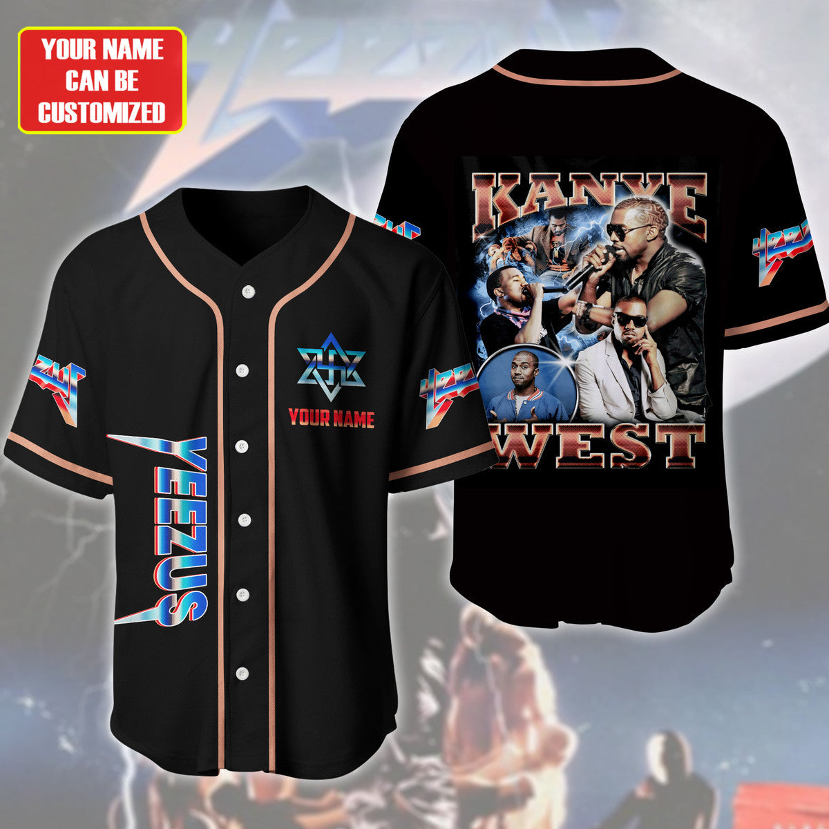 Personalized Ye Kw - Baseball Jersey Shirt 3D Q191006