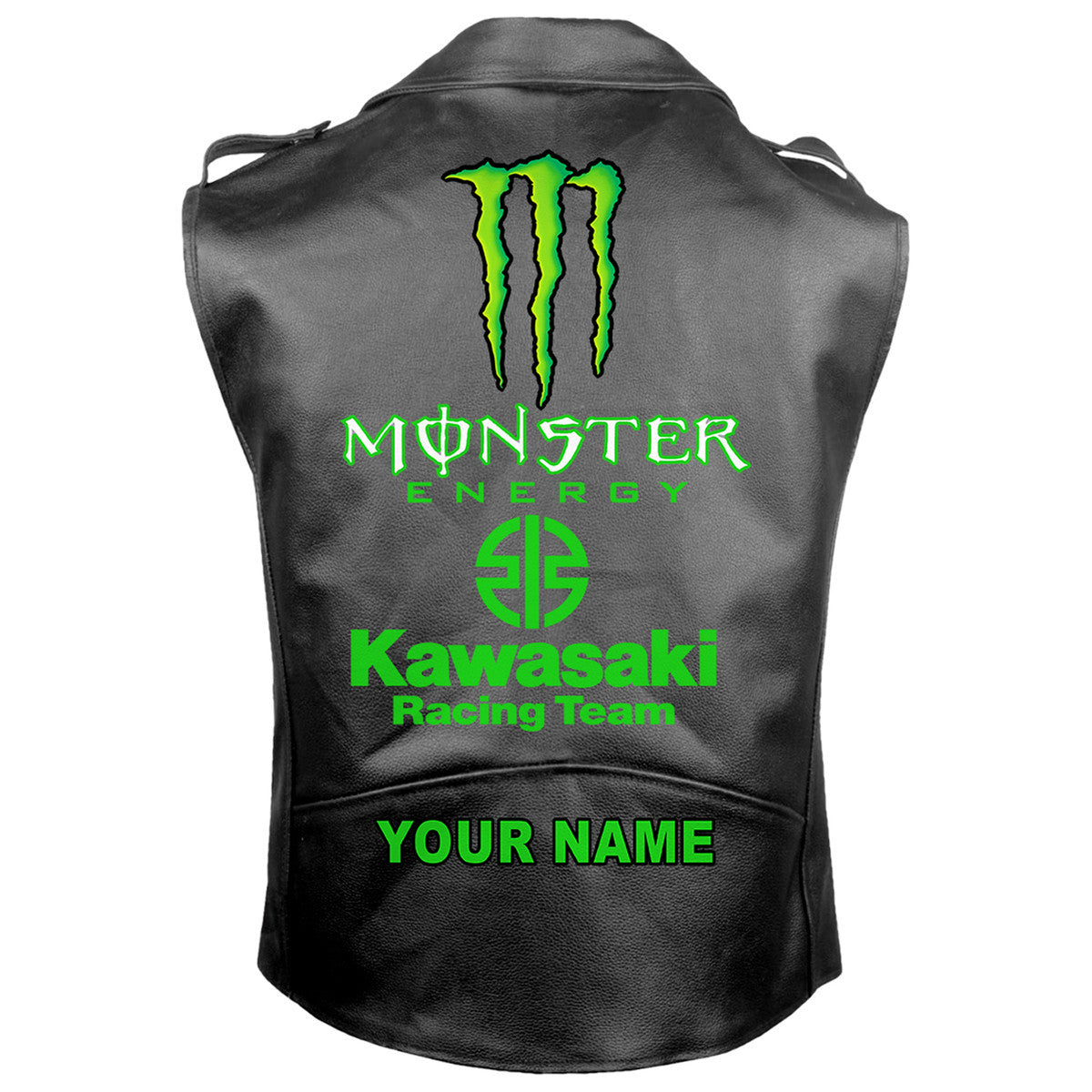 Personalized Kw Q2 Belt Zipper Sleeveless Leather Vest Jacket Q231012