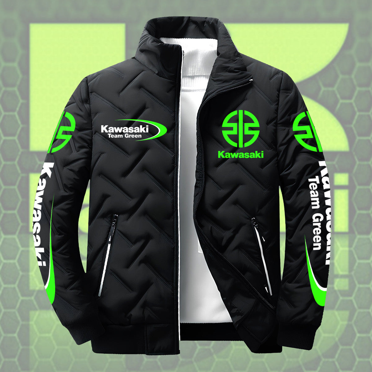 Kw Team Green Puffer Jacket S241005