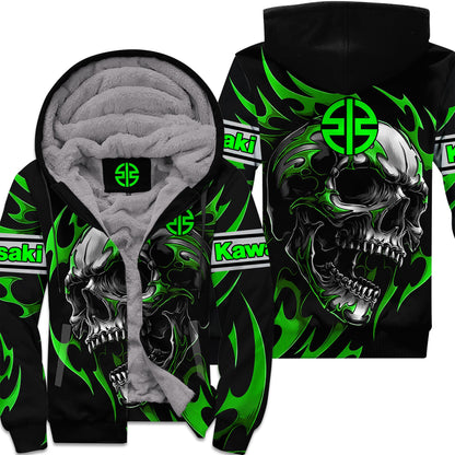 Personalized Kw Skull Fleece All Over Printed Unisex Shirt S311004