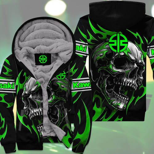 Personalized Kw Skull Fleece All Over Printed Unisex Shirt S311004