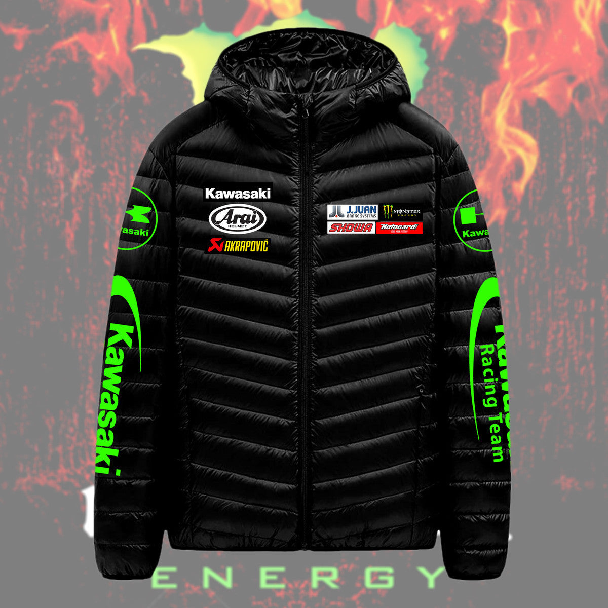 Personalized Kw Racing Team Q2 Puffer Sideline Down Jacket Q021109