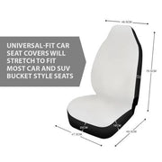 Personalized Name White Tiger Q4 Hold on Funny Car Seat Covers Universal Fit Set 2 Q071107