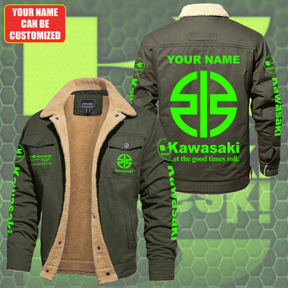 Personalized KW Fleece Thermal Cotton Jacket S151106