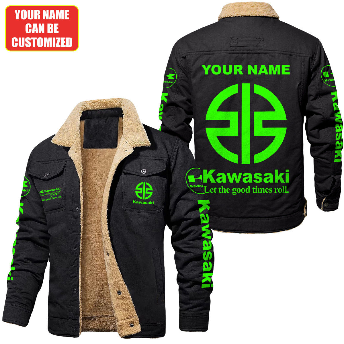 Personalized KW Fleece Thermal Cotton Jacket S151106