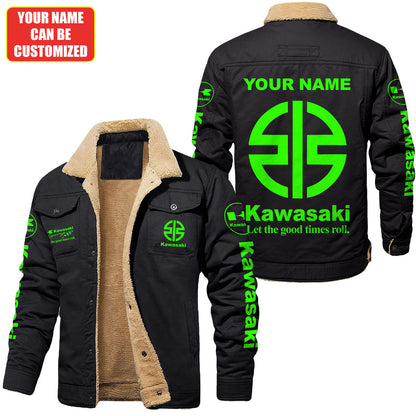 Personalized KW Fleece Thermal Cotton Jacket S151106