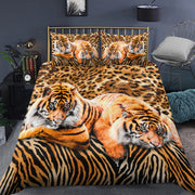 Cool Tiger Couple All Over Printed Bedding Set S061106