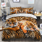 Cool Tiger Couple All Over Printed Bedding Set S061106