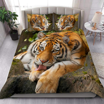 Funny Tiger All Over Printed Bedding Set S050107