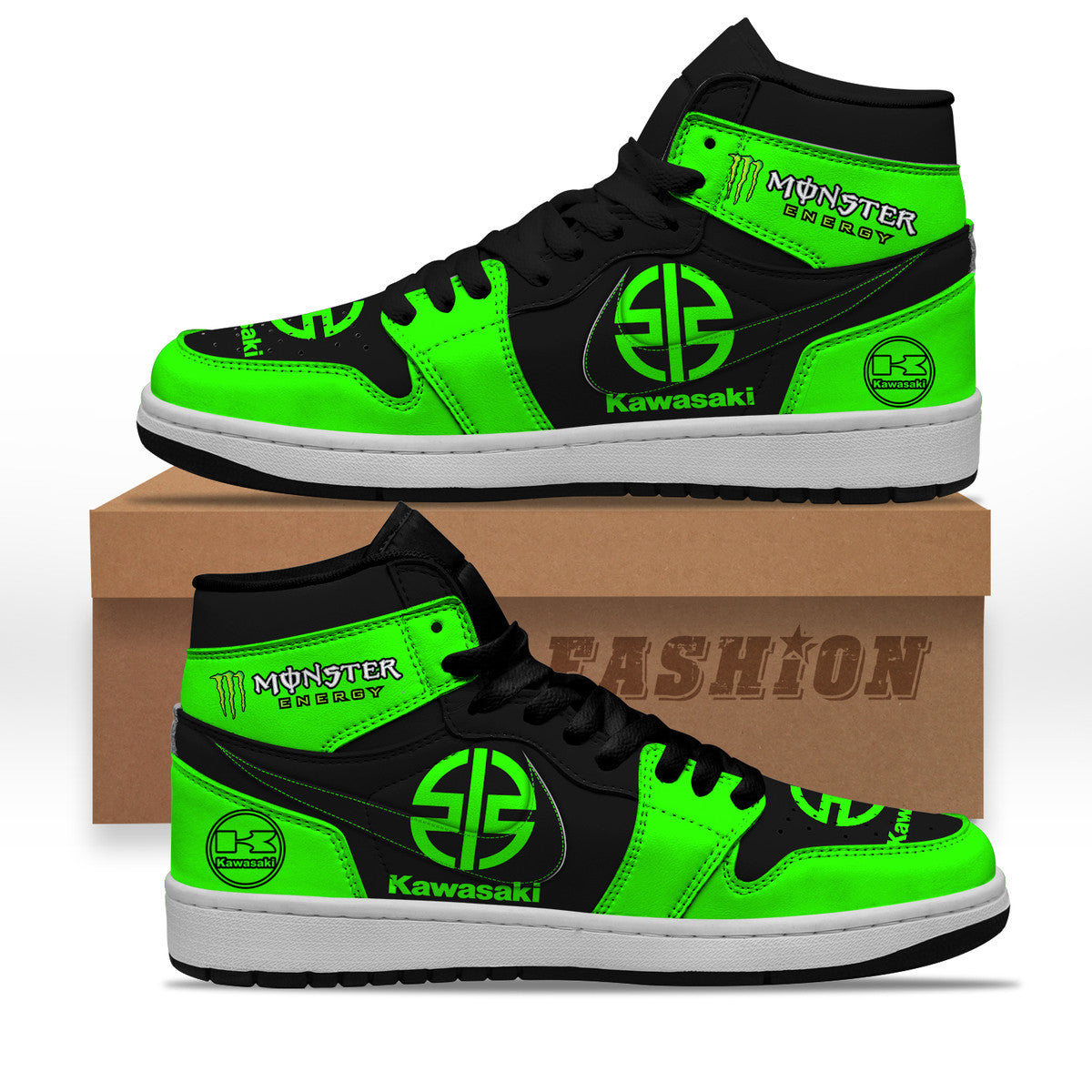 KW Me AJ1 High Custom Sneaker S220107