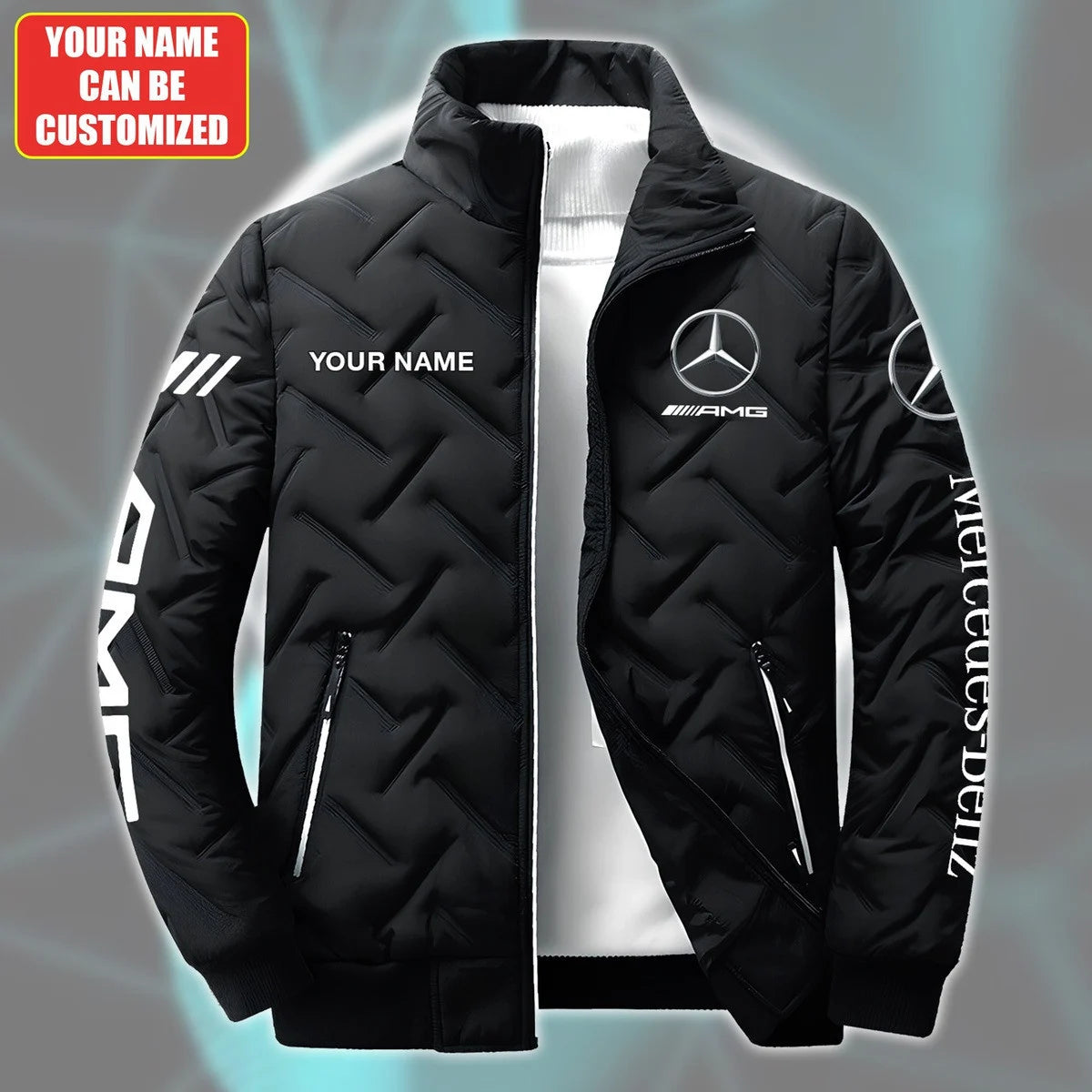 Personalized Merc AMG Puffer Jacket
