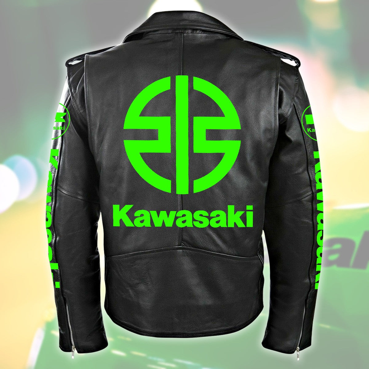 KW Zipper Vintage Leather Jacket S260106